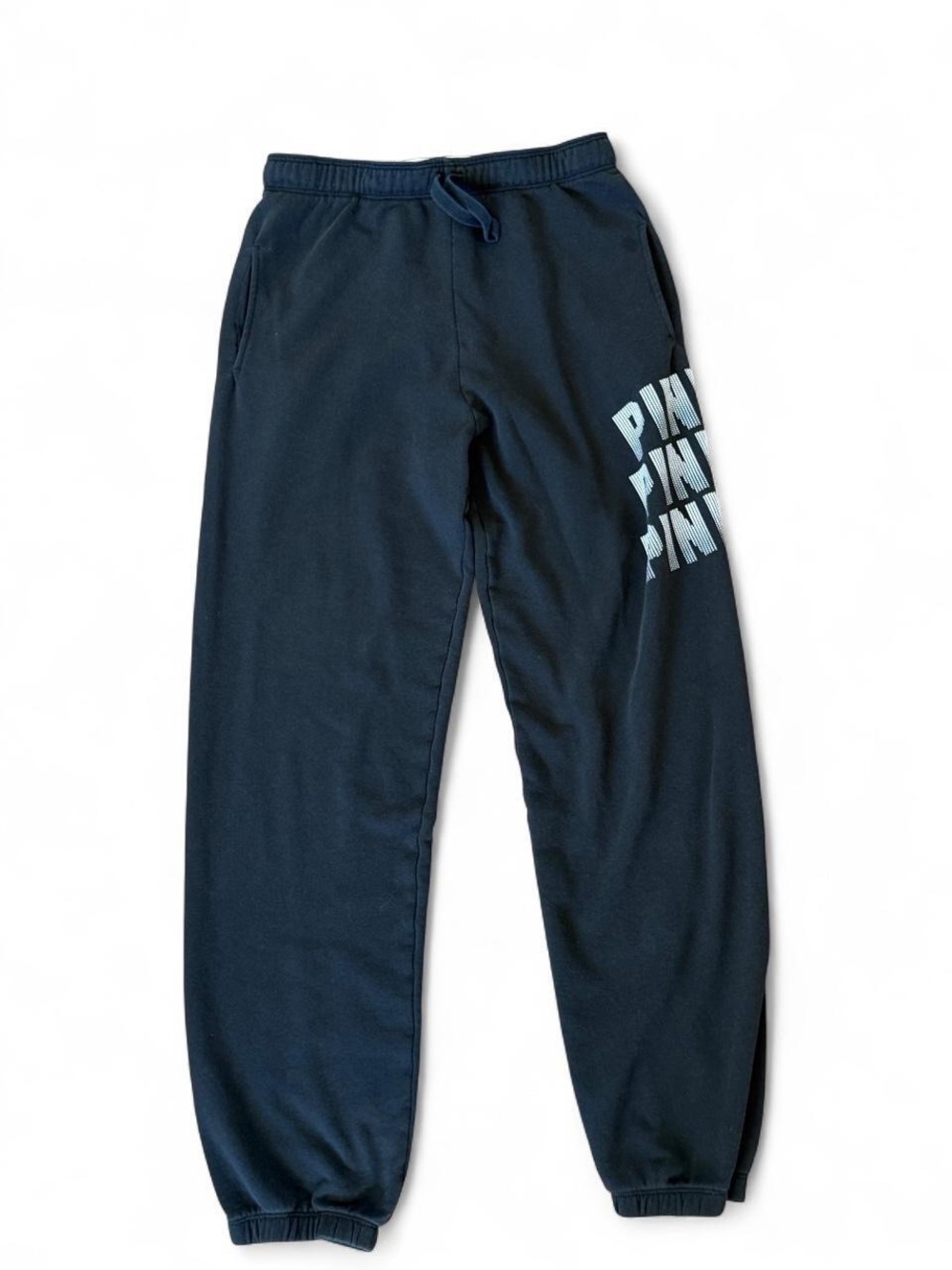 Victoria's Secret PINK black Joggers with Side 'PINK' Logo